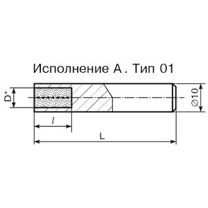 Карандаш алмазный 3908-0051 качество 1