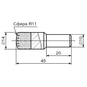 Карандаш алмазный 3908-0089 качество 1